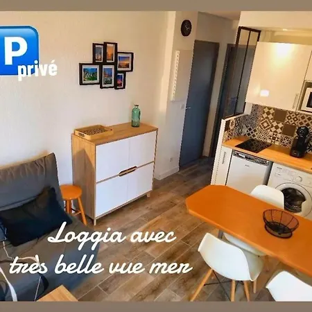 T2 Avec Loggia Belle Vue Et Parking Apartment Saint-Pierre-la-Mer (Aude)