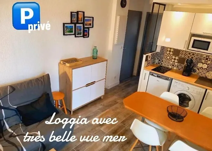 T2 Avec Loggia Belle Vue Et Parking Apartament Saint-Pierre-la-Mer (Aude)